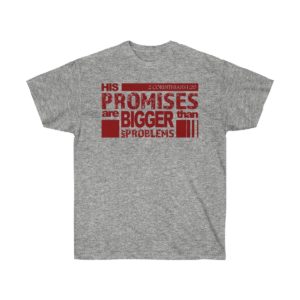 "His Promises" Sport Grey Tee